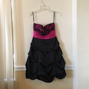 Black and Pink Formal/Homecoming Dress